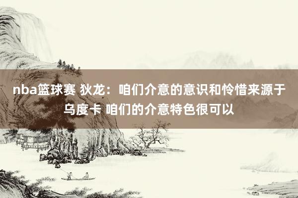 nba篮球赛 狄龙：咱们介意的意识和怜惜来源于乌度卡 咱们的介意特色很可以