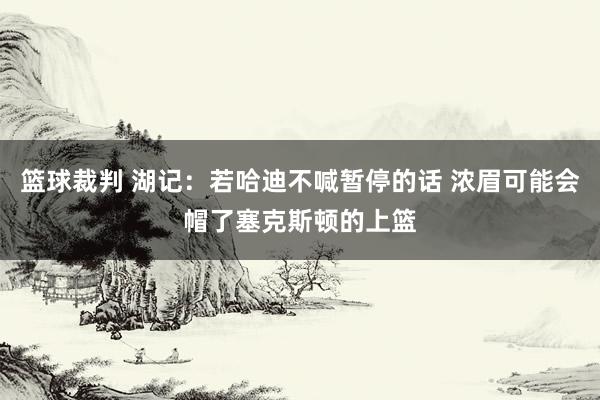 篮球裁判 湖记：若哈迪不喊暂停的话 浓眉可能会帽了塞克斯顿的上篮