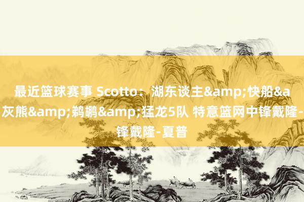 最近篮球赛事 Scotto：湖东谈主&快船&灰熊&鹈鹕&猛龙5队 特意篮网中锋戴隆-夏普